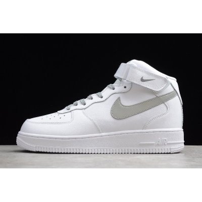 Nike Air Force 1 Mid '07 Beyaz / Gri Kaykay Ayakkabı Türkiye - XO48FWED